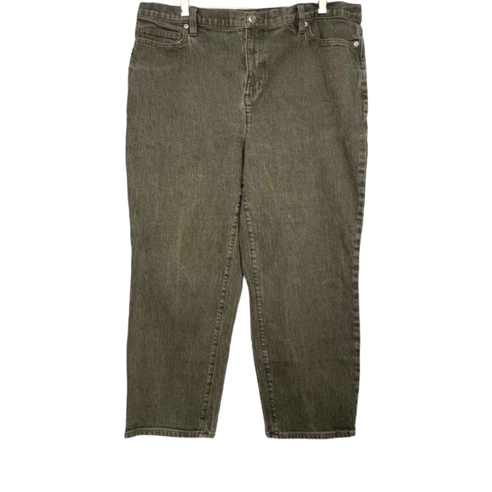 🌻3 for $25 SALE- Land’s End Washed Grey Cropped Jeans